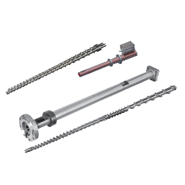 Granulation screw and barrel